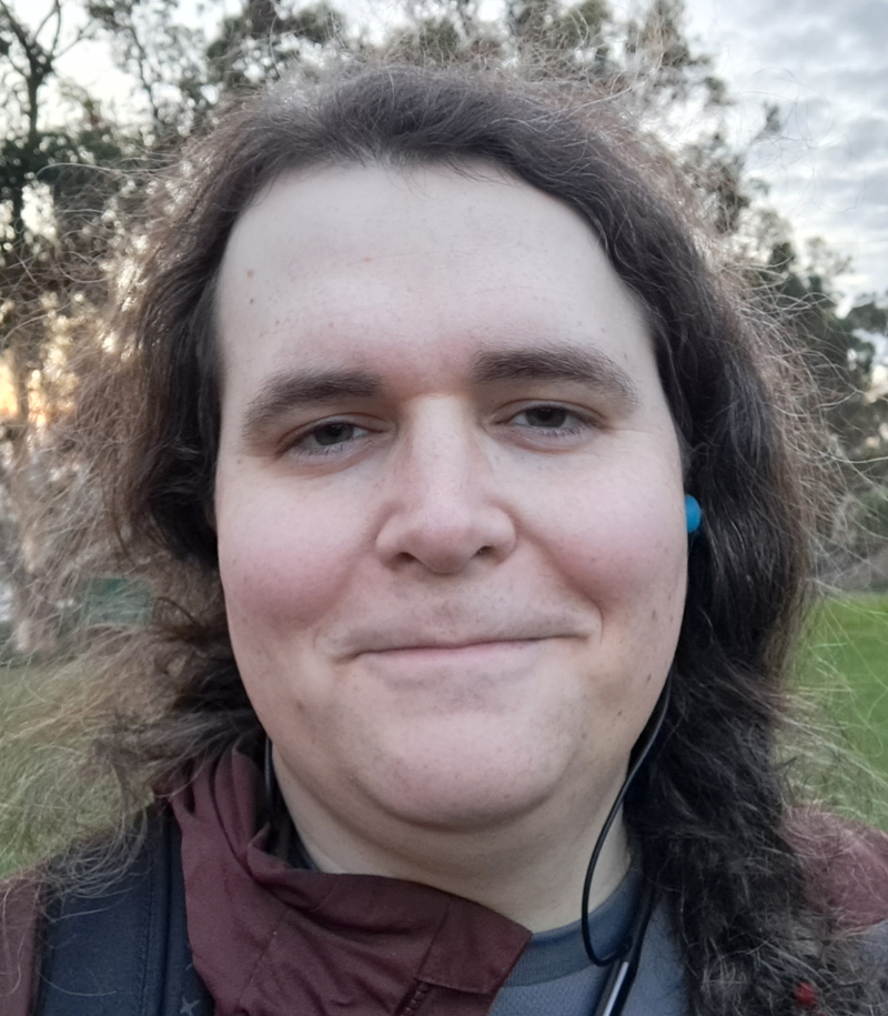 K.R. Zentner smiling at a park